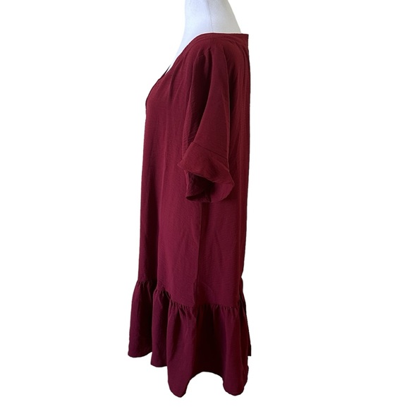 Aoulaydo Women’s V-Neck Swimsuit Coverups Burgundy Size L NWT. - Picture 4 of 8